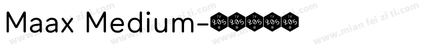 Maax Medium字体转换